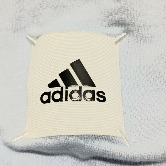 Adidas Women's Size Large Light blue Graphic Print Crewneck Sweatshirt Kiwi Logo - Picture 6 of 8